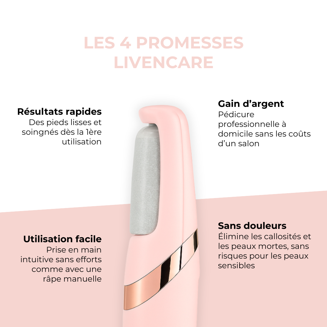 Livencare L7-C PRO - Râpe pied électrique